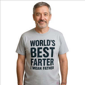 Graphic Men's Tee Shirt Cotton Blend Short Sleeve Gray Funny Joke Quote Satire L